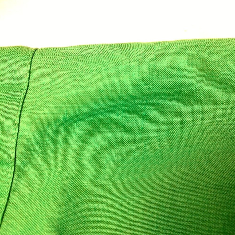 Bonnie Boerer Unlimited Blouse S Green Button Nautical Porthole Palm Tree Cruise - Picture 16 of 16